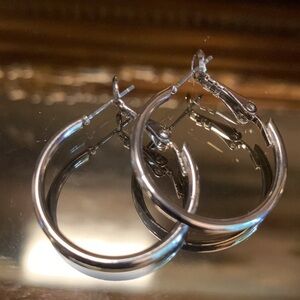 Silver Hoop Earrings